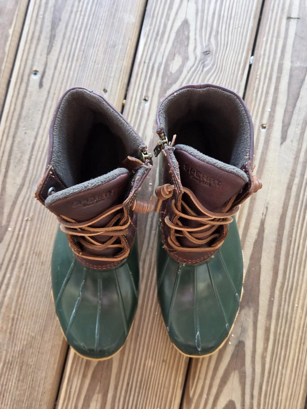 Sperry Top-Sider Women's Saltwater Waterproof Duck Boots – Size 8